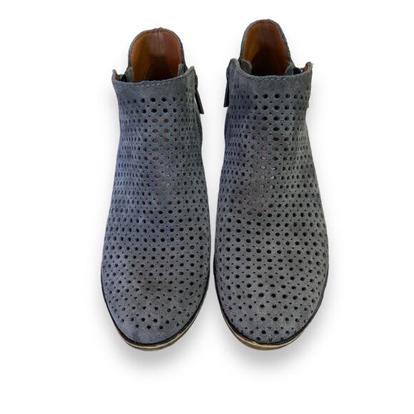 Lucky brand Dark grey charcoal zip up basil booties size 6m women’s teens - Picture 3 of 10